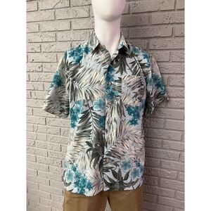 Van Heusen Studio Men Textured Hawaiian Shirt Size M